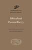 Biblical and Pastoral Poetry by Alcimus Avitus Hardback Book 9780674271265