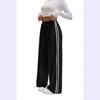 European Side Stripe Wide-Leg Sweatpants: Women's High-Waist Loose Casual Pants