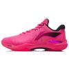 New LiNing Thunder Series Abrasion Resistant Low Top Badminton Shoes Fluorescent Fruit Pink AYAR037-1