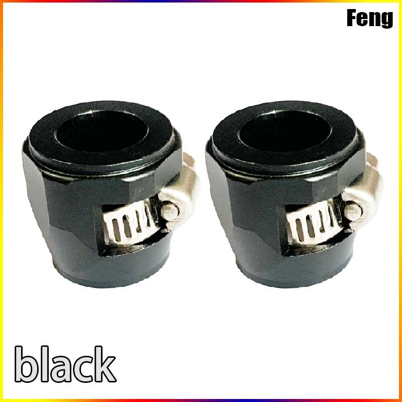 2PCS Metal Car End Oil Fuel Hose Clamp  AN4 AN6 AN8 AN10 AN12 End Fuel Pipe Clip Oil Water Tube Hose Fittings Auto Parts Refit