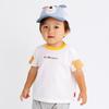 Miki House Hot Biscuits Short Sleeve Boys and T-Shirt, Girls, Baby, White, 100cm, 72-5210-687