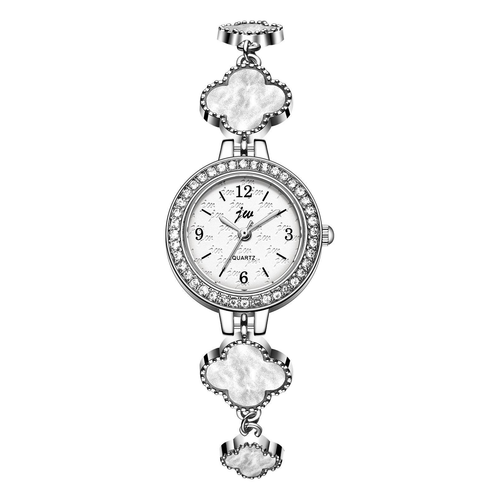 Light Luxury Niche Temperament Diamond-Encrusted Pattern Drawstring Free Adjustment Bracelet Watch Female Tide Creative Student Watch