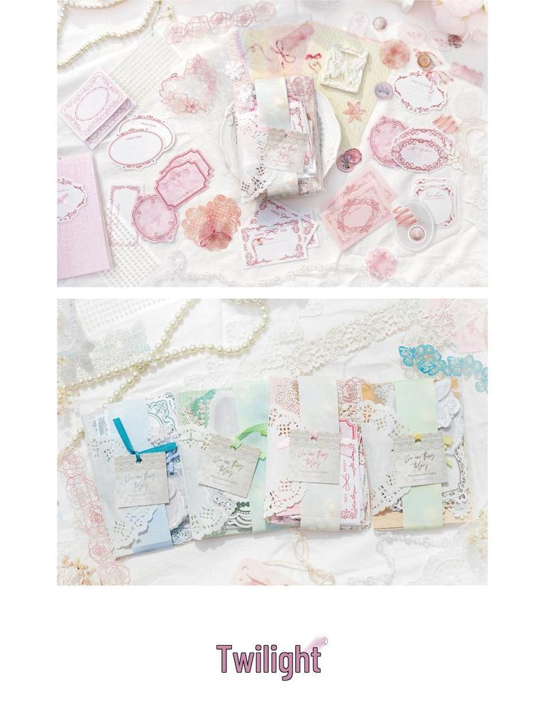 Twilight Life's Moments Journal Set: Large Capacity with 126 Pieces & 4 Material Types