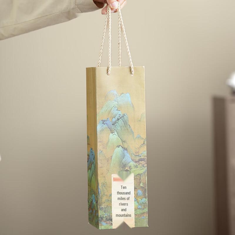 "Thousand Miles of Rivers and Mountains" Guochao Hand-painted Tea Cup Gift Set