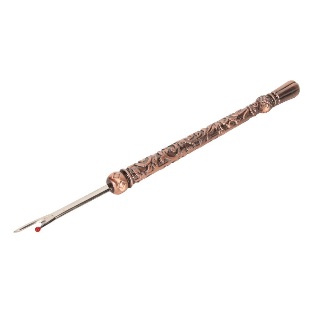 

Sharp Zinc Alloy Seam Ripper Red Bronze Retro Style Thread Cutter Alloy Solid Large Size Sewing Tool DIY Handcraft красный