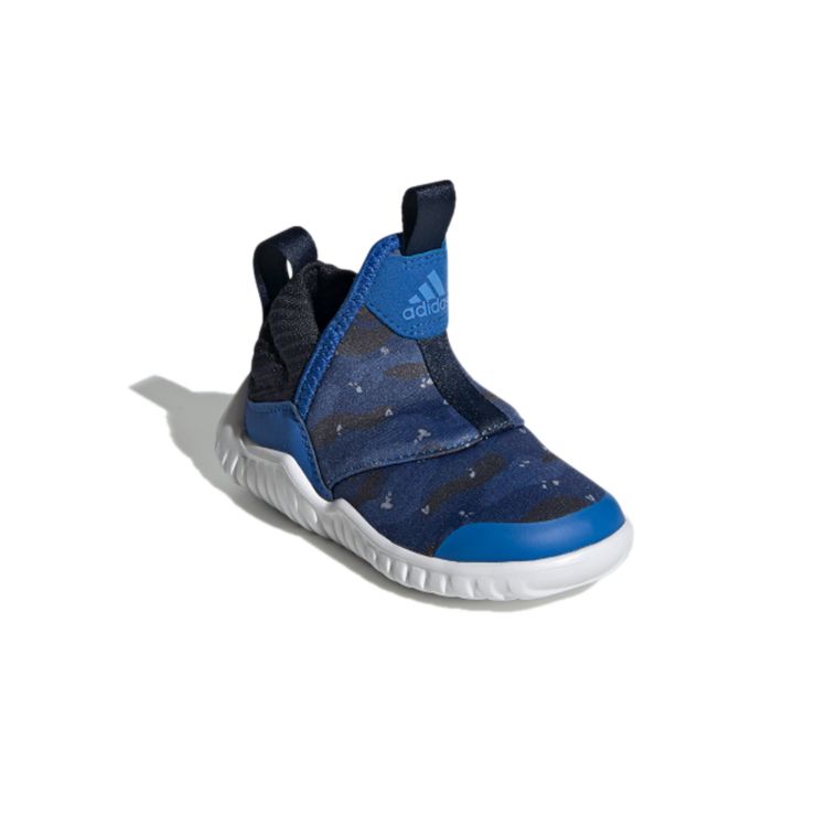 Adidas Rapidazen I Comfortable Daily Low-Top Walking Shoes Baby Shoes Blue White Black EE9332