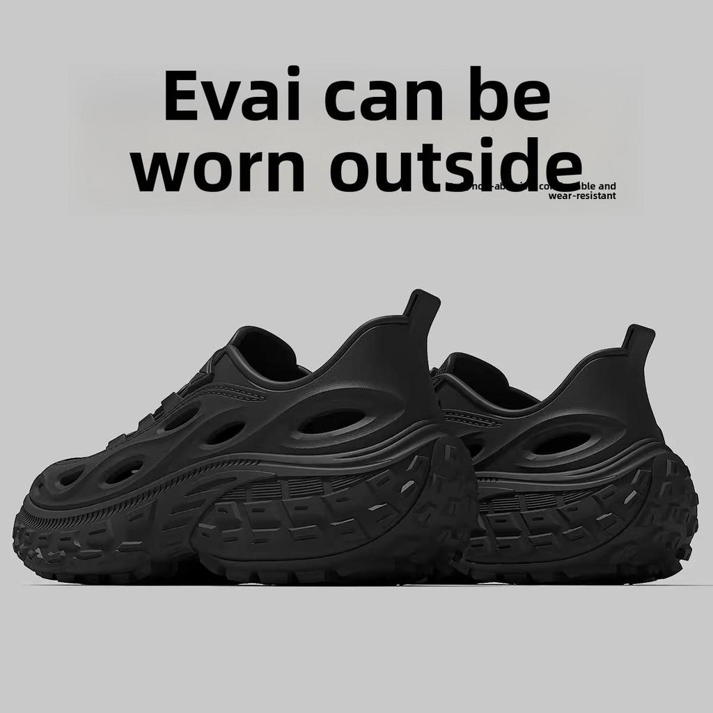 Outdoor-Sportschuhe mit einem Kot-ähnlichen Gefühl, Herren-Sommer-Wasserschuhe, rutschfest, weiche Sohle, atmungsaktiv, Tasche und perforierte EVA-Schuhe
