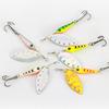 5Pcs 5.7CM/9G Fishing Lure with Spinner Blade Hook Long Casting Metal Rotating Sequin Spoon Spinnerbait Bass Pike Walleye Fishing Accessories