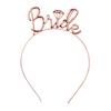 Wanna Party Beautiful Rose Gold Bride Tiara/Bride To Be Crown for Bridal Shower/Haldi Ceremony Decoration/Bachelorette Party Props Headband