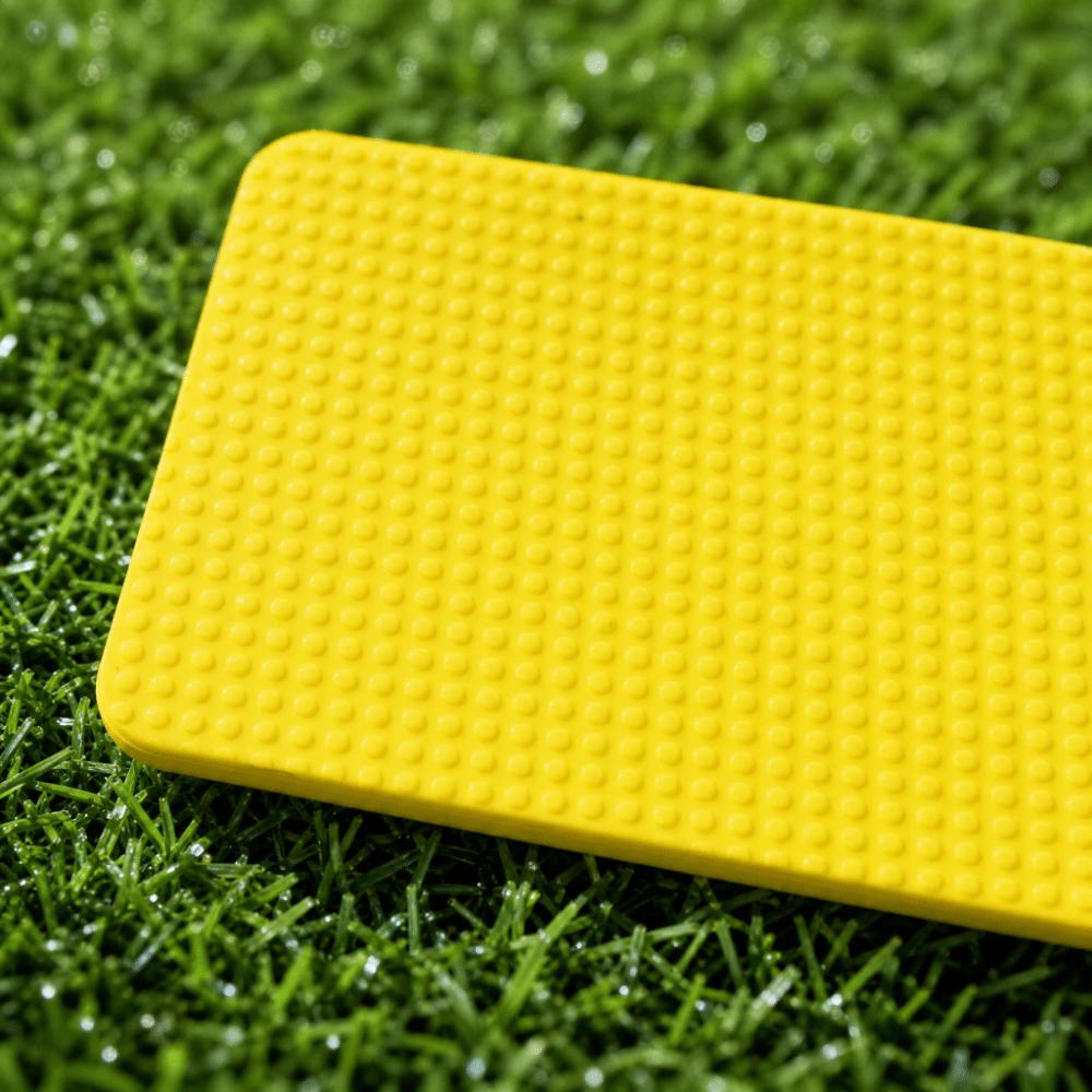 10PCS Flat Rectangular Shape Court Line Marker Kit Anti-Slip Dots Court Marker Discs Field Drills