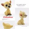 Car Ornament Nodding Dog Car Auto Dash Rocking Head Dog Natural Resin Dog Toy for Car Interior Decorations Home Gift