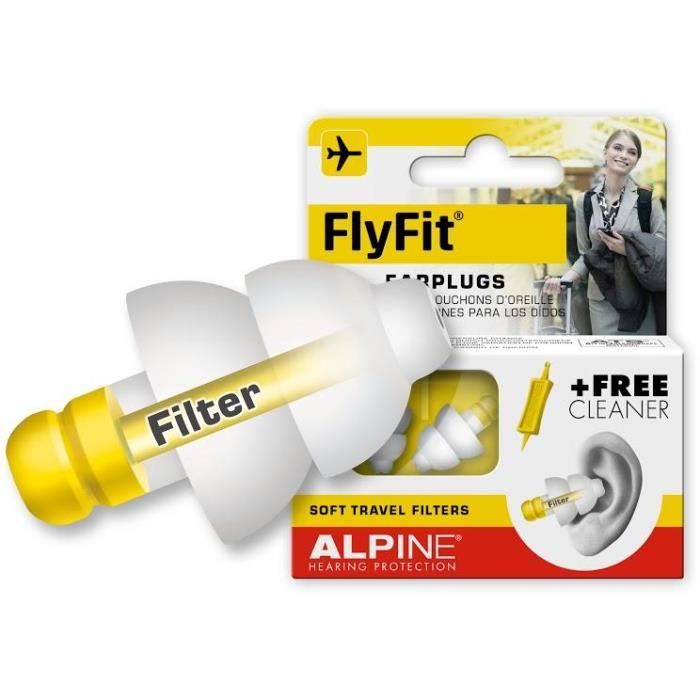Alpine Bouchons d'Oreilles FlyFit Voyage 1 paire