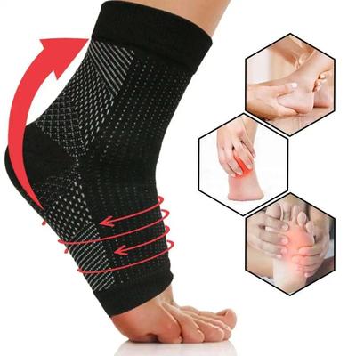 Plantar Fasciitis Compression Socks Best Ankle Compression Sleeve Nano Brace for Everyday Use Provides Arch Support Heel Pain