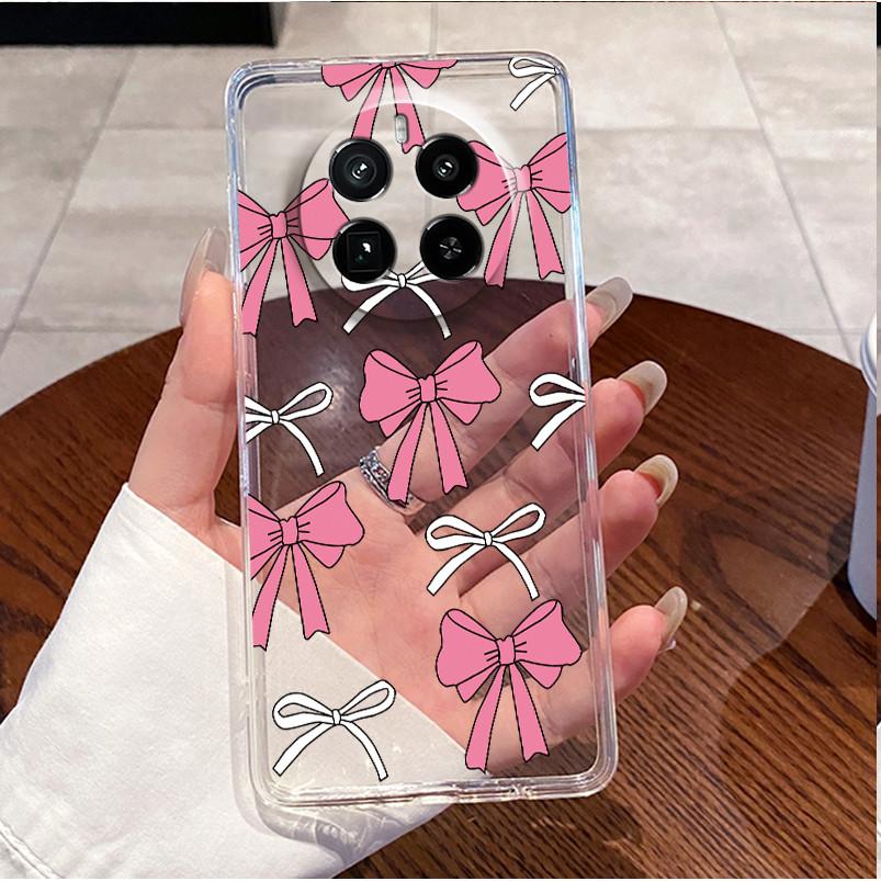 For Realme GT5 Pro Casing Clear Soft Silicone Love Heart Rabbit Cute Cartoon Back Cover for Realme GT 5 Pro 5G Phone Case Bumper