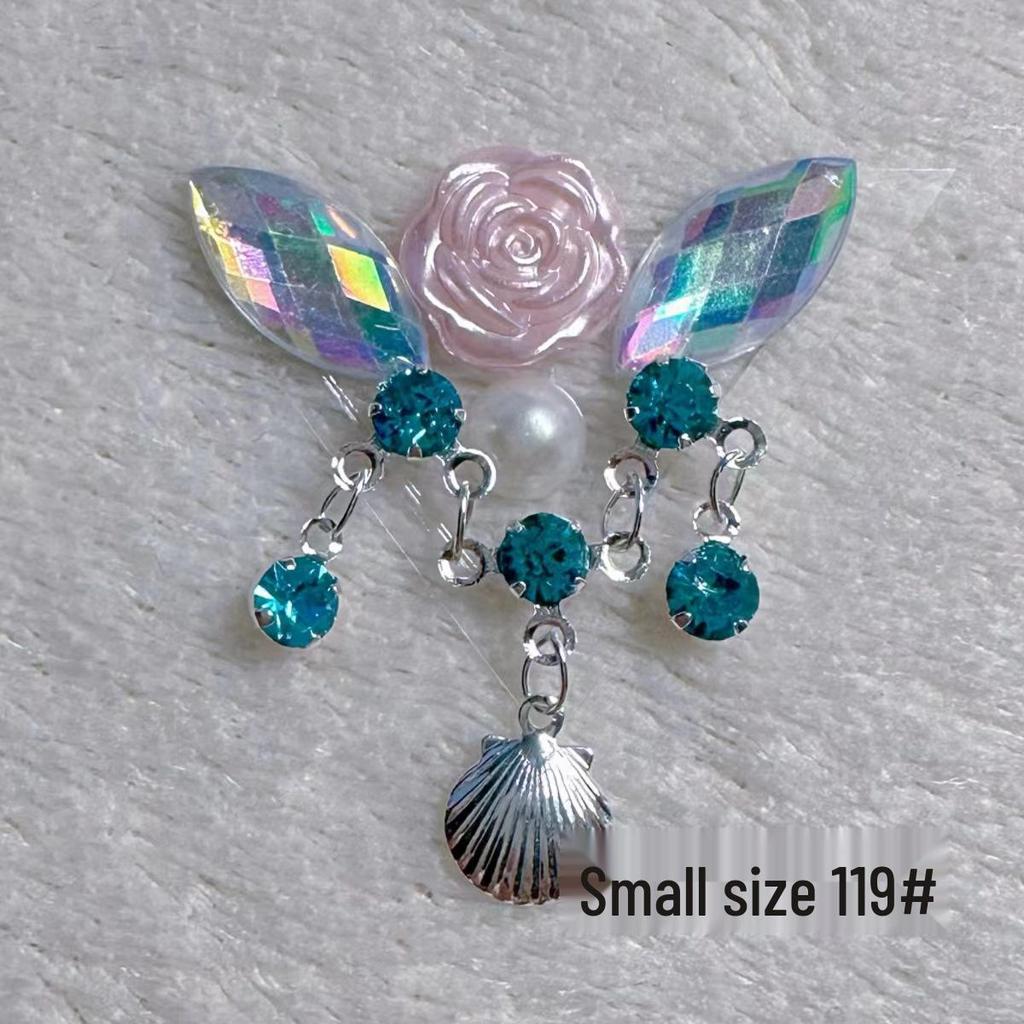 Children's Floral Face Stickers with Crystal Diamonds & Tassels for Ancient Style Makeup