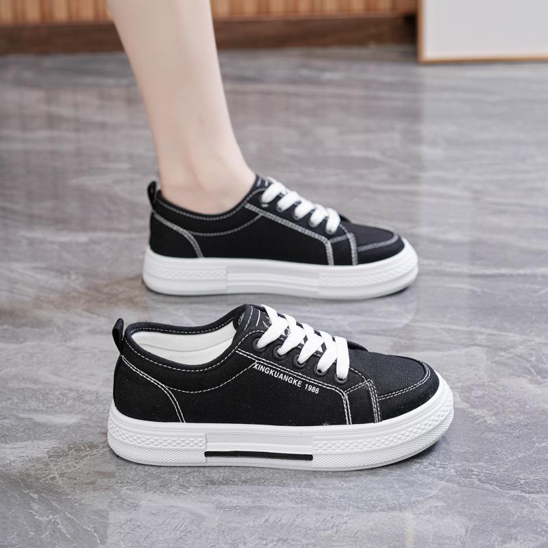 Spring new ins trendy canvas shoes student running casual shoes board shoes street shooting RF