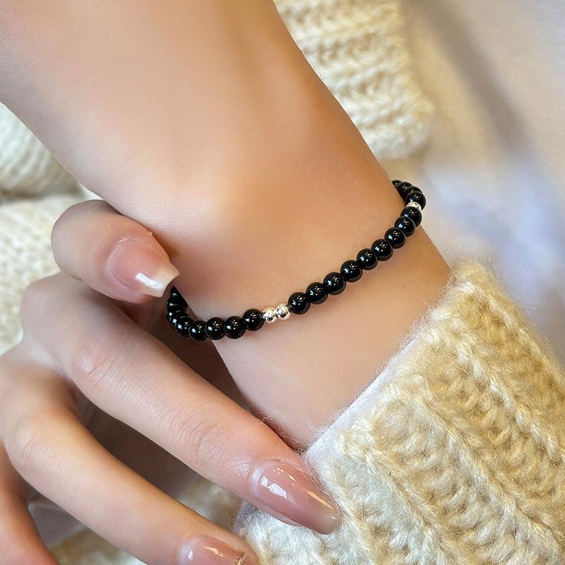 VENTFILLE 925 Sterling Silver Bead Turquoise Agate Bracelet For Women Girl RetroVersatile Originality Jewelry Gift Dropshipping