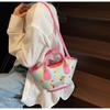 Dachshund Dog Cute Embroidered Striped Star Pattern Women Casual Bag Shoulder