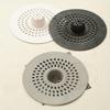 Silicone Drain Cover Hair Catcher, Bathroom Sink Strainer Shower Drain Stopper, Circular Bathtub Drain Protector