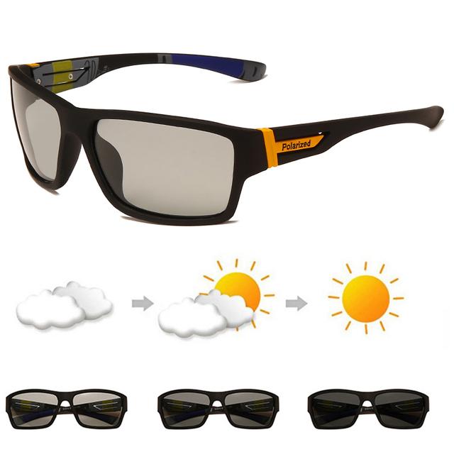 Ochelari de soare fotocromatici polarizați pentru sport, bărbați și femei, ochelari de ciclism, alpinism, ochelari de soare pentru șofat, UV400, schimbarea culorii ochelarilor