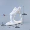 Ceramic Statue Art Sculpture Decor Small Figurine Meditation for Cabinet Desktop Shelf