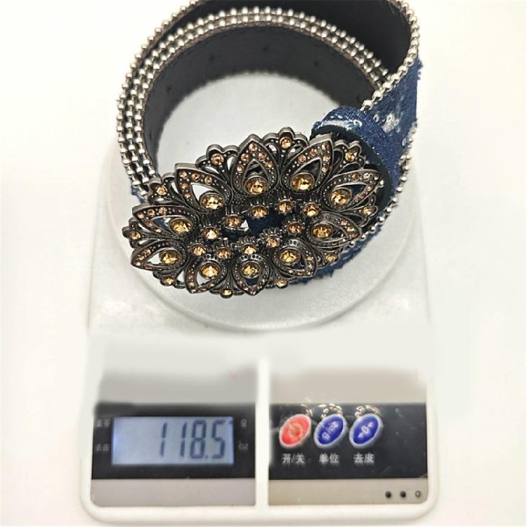 Rhinestones Buckle Belt for Woman Waist Decors Pants Belt Simple Belt Jeans Pants Decorative Belt Multiuse Waiststrap