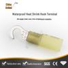 Waterproof Heat Shrink Hook Terminal, Insulated Brass Crimp Connector, 1.5-2.5mm²