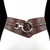 Neue Mode Elastischer Breiter Gürtelriemen Vintage Damen Kunstleder Schnalle Elastischer Breiter Gürtelriemen Einfarbiges Taillenband