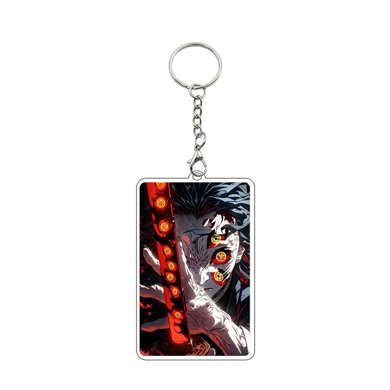 Anime Nezuko Agatsuma Zenitsu Kanroji Mitsuri Cartoon Cool Acrylic Keychain Accessories Figure Pendant Charm Decor Gifts Toys