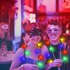 LED-Licht 9 Licht Glow Halskette Bunte Scheinwerfer Blase Licht Glow Halskette Flash Birne Halskette Hallowee Weihnachten Dekoration