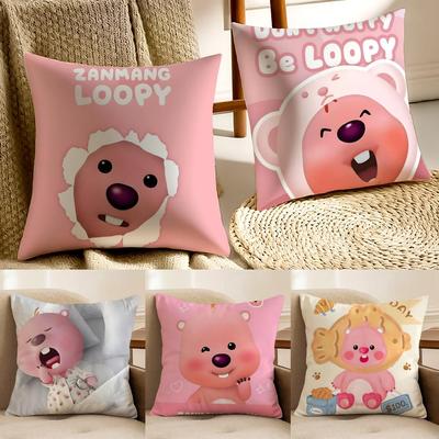 Popular Cute LoopyY For Fun Cushion Cover Pillowcase Antidustmite Living Room Sofa Decor Cushion Room