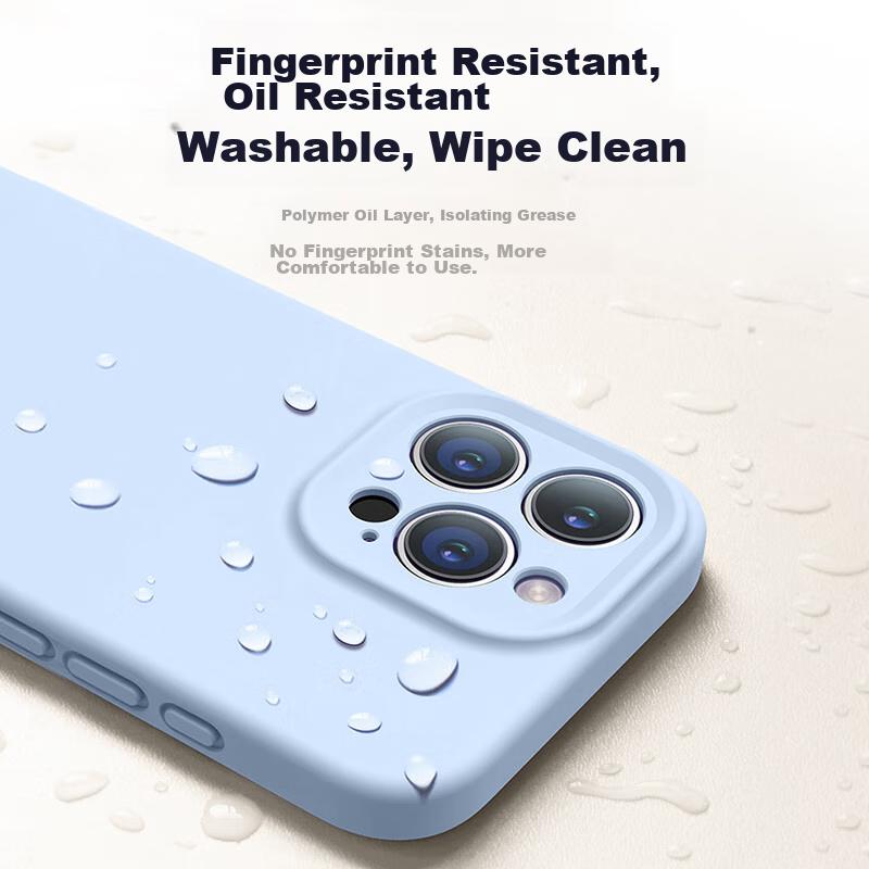 IPhone 16 Pro Case, IPhone 16 Pro Protective Cover with Full Lens Protection, Liquid Silicone Ultra-Thin Shockproof Simple Soft Case, Graphite Gray