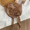 Triangle scarf scarf women's fashion decorative small scarf versatile silk scarf high-end floral headscarf summer women's pastoral headband
