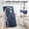 2 In 1 Magnetic Zipper Cards Solt Wallet Leather Phone Case for Samsung Galaxy Z Fold 8 Ultra 7 6 5 4 3 Wireless Charging Cover