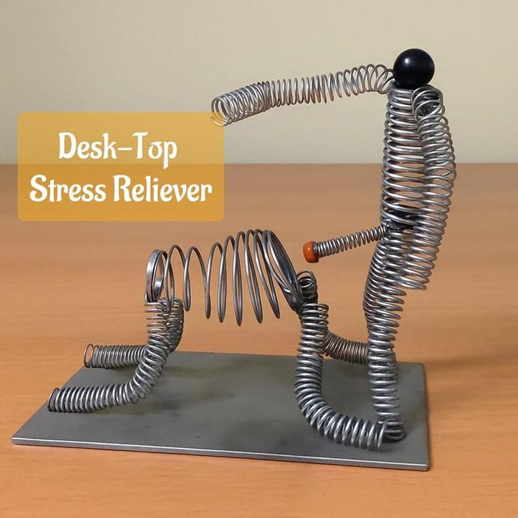 Desk Toys - Funny Spring Man, Hilarious | Amusing Desktop Decoration, Novelty Toy For Home Colleagues Adults Party