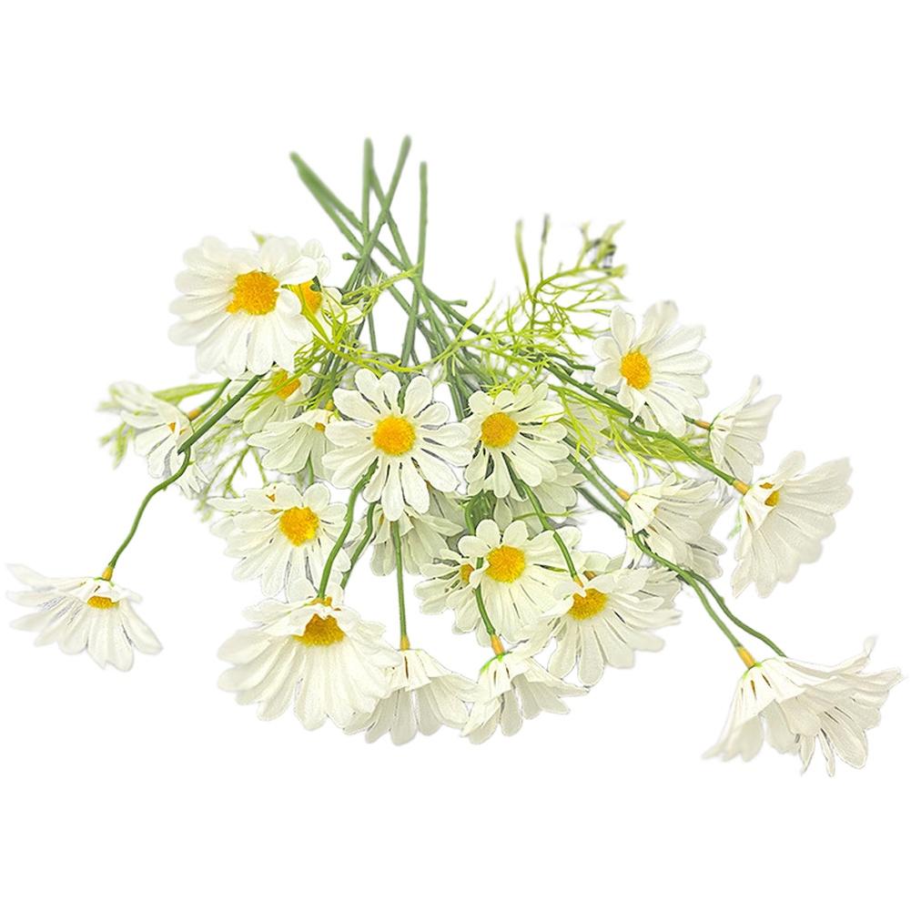 Silk Daisy Stems Faux Daisy Bouquet Artificial Daisy White