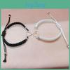 Creatieve Koppel Zwart-Wit Armband Met Hol Liefdeshart Ontwerp Verstelbare Legering Armband