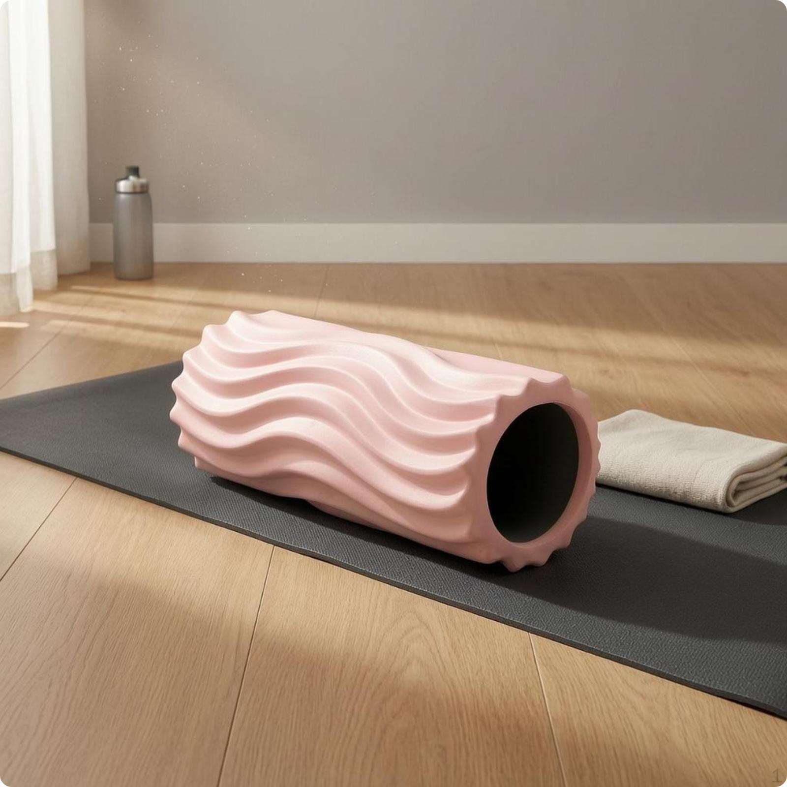 Foam Roller EVA Textured FirmDensity Fitness Equipment Pink розовый