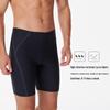 Men's Chlorine-Resistant Mid-Leg Competition Swimming Trunks for Pool Training
