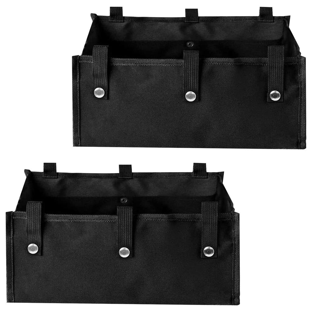 1/2Pcs Large Rollator Walker Basket Foldable Oxford Cloth Under Seat Rollator Pouch for Wheelchair Medical Replacement Storage