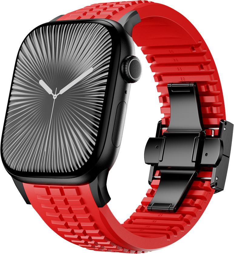 Silicone Band for Apple Watch Ultra 3 2 49mm Series 11 10 46mm Sports Strap for Iwatch 9 8 7 6 5 4 SE 2025 44mm 45mm Watchband