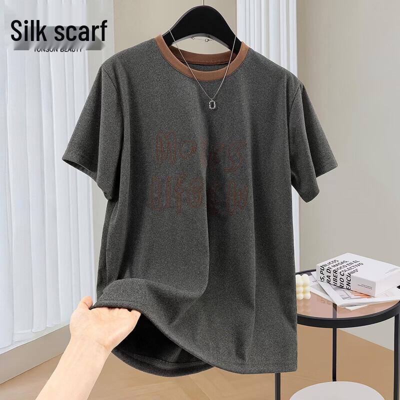 

Women s Loose Casual Letter Pattern Short Sleeve T-shirt L