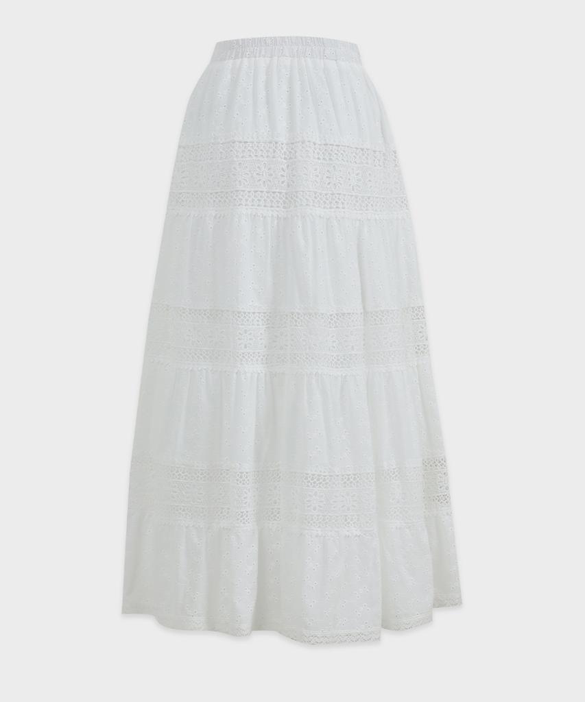 Micene Lea Lace Long Skirt