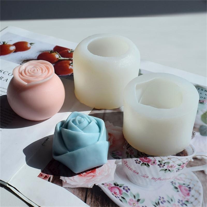3D Rose Flower Silicone Mold Making Handmade Soap