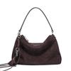 2025 New Matte Cowhide Underarm Bag for Women Genuine Leather Shoulder Bag High-End Handbag Niche Design Crossbody Bag