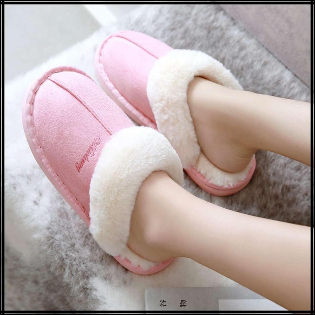 White Fang Fluffy Söt och för Män och RS020 One-Size-Fits-All Halkfria Tofflor, Enkla, Kvinnor, (Rosa)