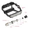 1pair Aluminum Alloys Mountain Bike Pedals Durability Bearing Nonslip Pedals for Cycling Enthusiasts and Commuters