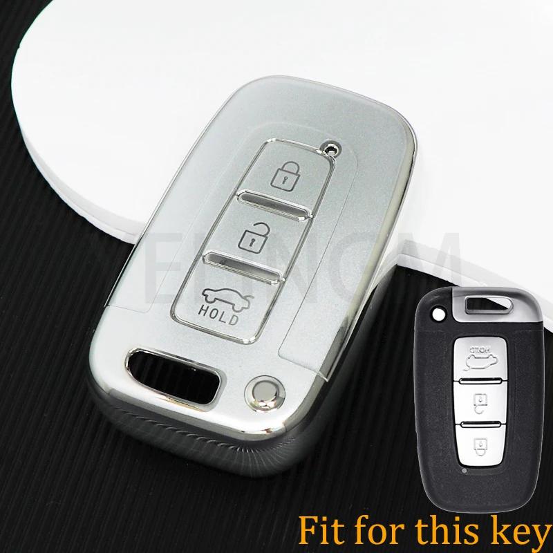 3/4 Buttons Shell Fob Car Key Case For Kia Hyundai Equus Optima K5 Forte Opirus Rohens Ix35 Soul Sorento Mohave Borrego Cover