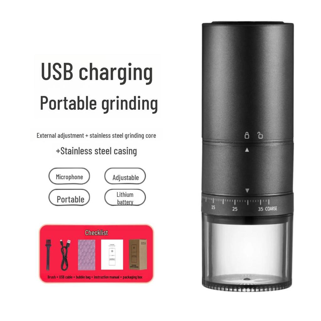 Portable Coffee Bean Grinder - USB Charging