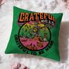 Band G-Grateful D-Dead Kissenbezug Premium Komfort Wendbarer Kissenbezug -Zwei-in-Eins-Design für Jeden Raum & Autoinnenraum